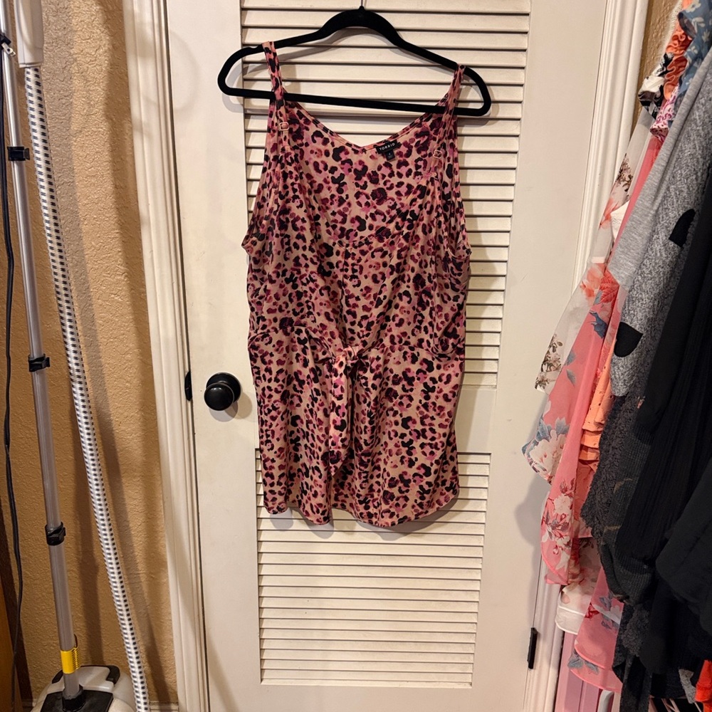 Torrid Pink Leopard Print Blouse